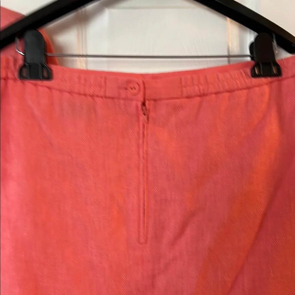 Coral colored 2 piece skirt and matching top. - Picture 7 of 8